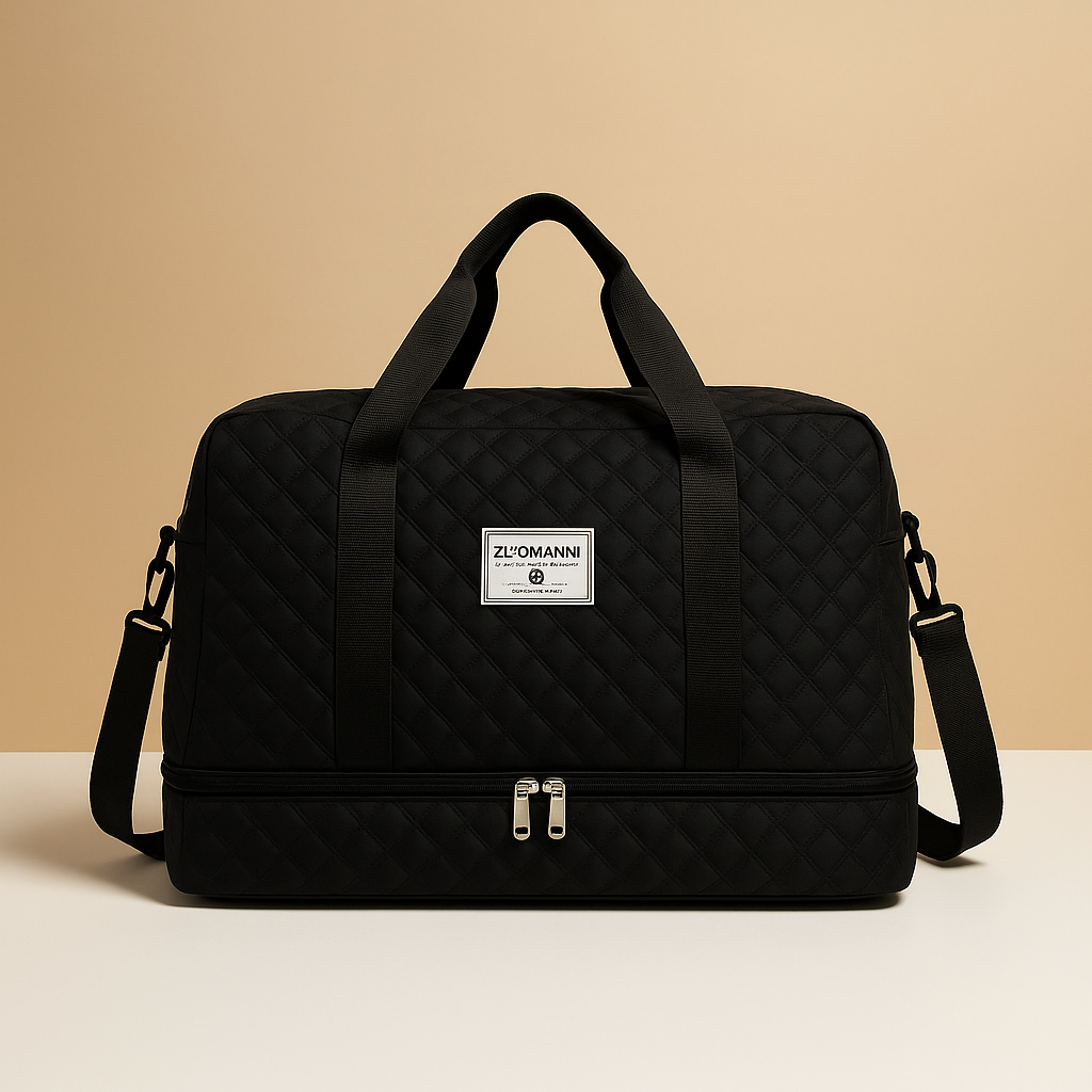 Weekender duffle bag with shoe compartment for women | Florence